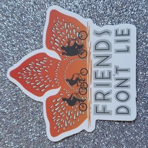 10/$12 STRANGER THINGS waterproof sticker Friends Don't Lie